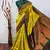 yellow green  soft art silk banarasi jacuard work designer party wear saree with unstitched blouse piece