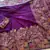 Purple plain silk silk-sarees saree with blouse