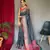 Black plain silk blend patola-saris saree with blouse