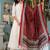Floral embroidered u neck pure cotton kurta trouser & dupatta set