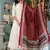 Floral embroidered u neck  cotton kurta trouser & dupatta set