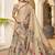 beige color handloom art silk digital printed saree