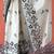white & black color japan satin digital print saree