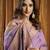 Lavender khadi cotton saree with elegant jhallar border saree