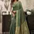Green khadi cotton saree with elegant jhallar border saree