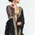 Black fancy beautified with sequins ,dhaga ,thread embroidered work saree