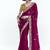 Maroon fancy beautified with sequins ,dhaga ,thread embroidered work saree