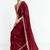 Red fancy beautified with sequins ,dhaga ,thread embroidered work saree