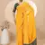 Yellow georgette saree with siroski work and bandhni print pallu and blouse