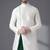 White embroidered dupion silk kurta