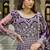 Purple dori stonw work net fabric full stitched wedding party wear anarkali gown salwar suit with net dupatta