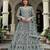 sea green net dori stone work anarkali suit