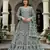 sea green net dori stone work anarkali suit- Full Stitched free size