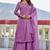 Women  Embroidered  Thread Work Mull Chanderi  Kurta with Palazzo & With Dupatta