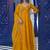 Graceful Yellow Sequins Silk Festival Wear Gown With Dupatta