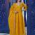 Graceful Yellow Sequins Silk Festival Wear Gown With Dupatta