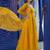 Graceful Yellow Sequins Silk Festival Wear Gown With Dupatta