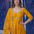 Graceful Yellow Sequins Silk Festival Wear Gown With Dupatta