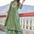 Women  Embroidered  Thread Work Mull Chanderi  Kurta with Palazzo & With Dupatta