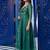 Outstanding Green Sequins Silk Wedding Wear Gown With Dupatta