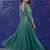 Outstanding Green Sequins Silk Wedding Wear Gown With Dupatta