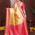 yellow color banarasi tissue silk blend fabric jacquard woven designer saree
