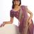 wine color stylish heavy partywear saree for rich girlie looks