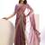 wine color stylish heavy partywear saree for rich girlie looks