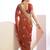 peach color stylish heavy partywear saree for rich girlie looks