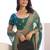 green color stylish heavy partywear saree for rich girlie looks