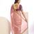 pink color stylish heavy partywear saree for rich girlie looks