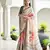 beige color stylish satin silk blend fabric ethnic partywear saree