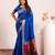 royal blue color banarasi art silk saree for festive ethnic saree
