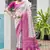 magenta beautiful woven designer partywear saree