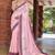 pink color weaving border & embroidered work rangoli art silk saree