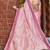 pink color weaving border & embroidered work rangoli art silk saree