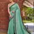 sky blue color weaving border & embroidered work rangoli art silk saree