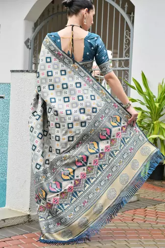 rama woven partywear saree