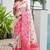 pink color beautiful woven designer partywear saree