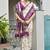 purple color beautiful woven designer partywear saree