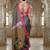 pink color crepe art silk fabric designer digital printed ethnic festive saree