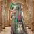 green color crepe art silk fabric designer digital printed ethnic festive saree