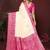 Off white zari butta work satin silk saree with blouse