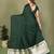 D green zari weaving work satin silk saree with blouse