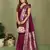 Maroon paithani gala silk saree with blouse