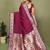 Maroon paithani gala silk saree with blouse
