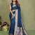 Navy paithani gala silk saree with blouse