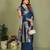 Navy paithani gala silk saree with blouse