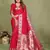 Red paithani gala silk saree with blouse