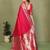 Red paithani gala silk saree with blouse